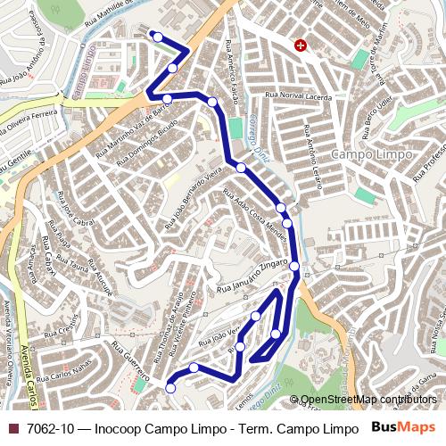 7062-10 bus Line Map