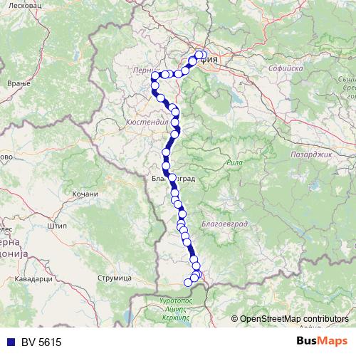BV 5615 rail Line Map