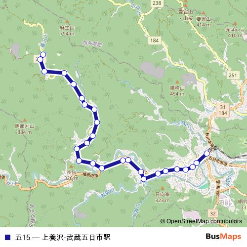 五15 bus Line Map
