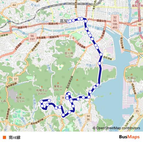 南nt線 bus Line Map