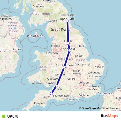 UK078 bus Line Map
