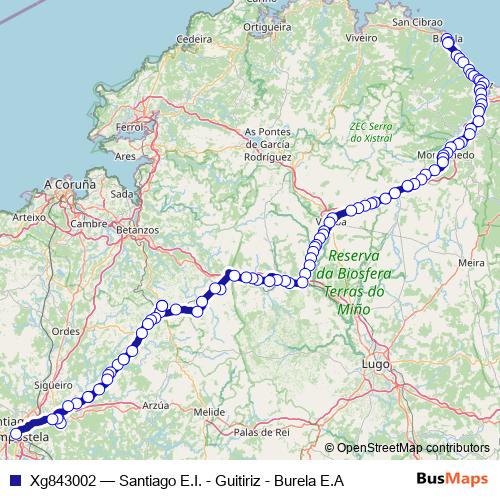 Xg843002 bus Line Map