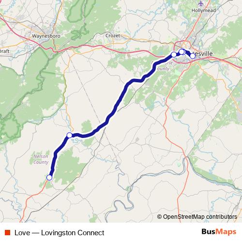 Love bus Line Map