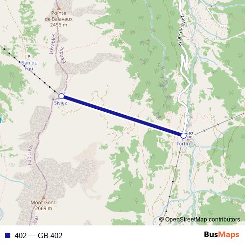 402 cable-car Line Map