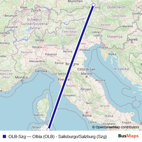 OLB-Szg air Line Map