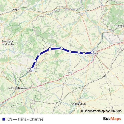 C3 rail Line Map