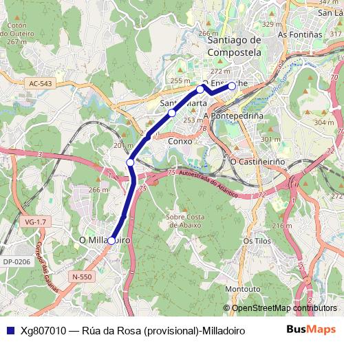 Xg807010 bus Line Map