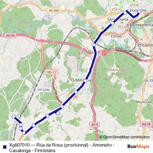 Xg807010 bus Line Map