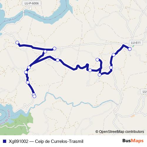 Xg891002 bus Line Map