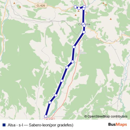 Alsa - s-l bus Line Map