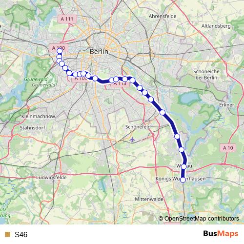S46 rail Line Map