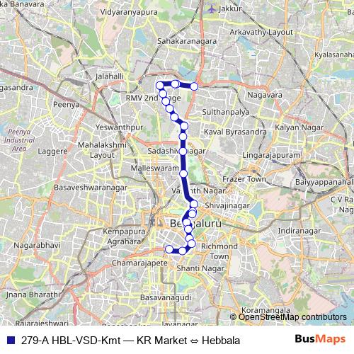 279-A HBL-VSD-Kmt bus Line Map