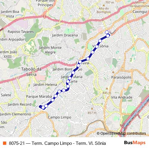 8075-21 bus Line Map