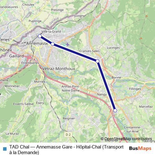 TAD Chal bus Line Map