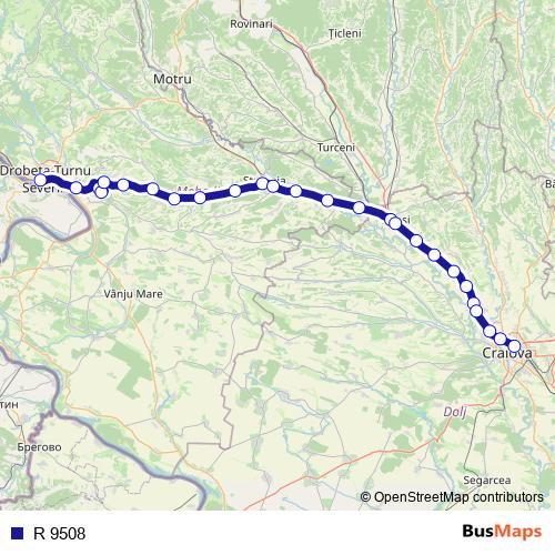 R 9508 rail Line Map