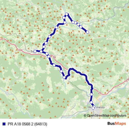 PR A18 0568 2 (64813) bus Line Map