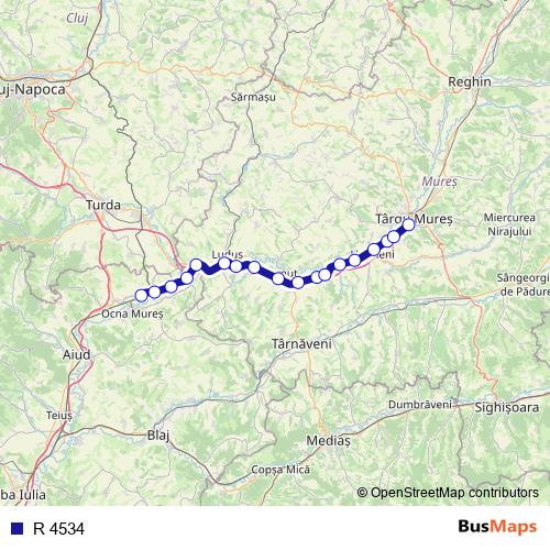 R 4534 rail Line Map