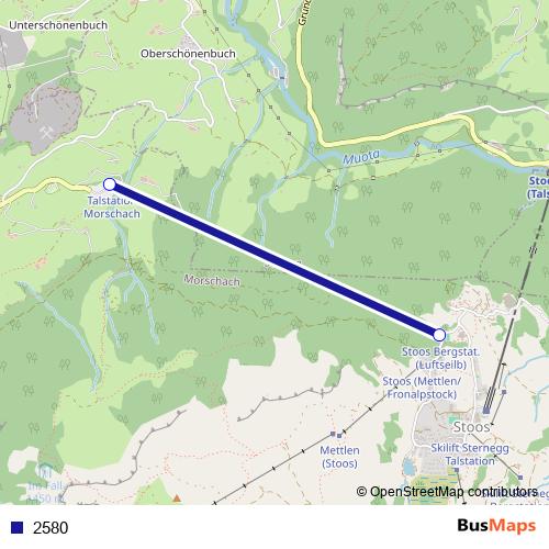 2580 cable-car Line Map