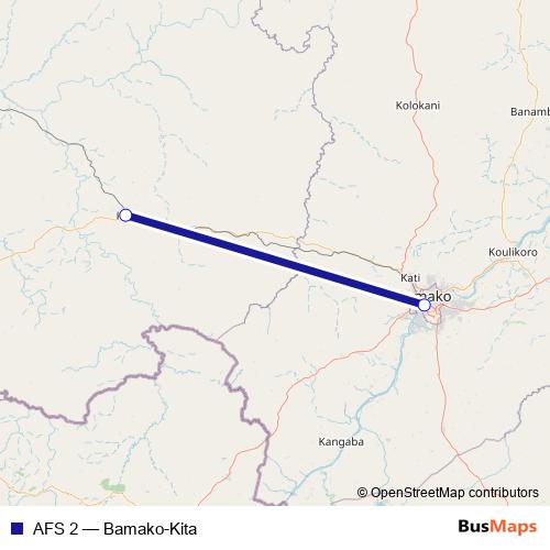 AFS 2 bus Line Map