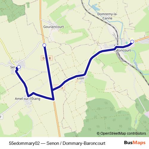 55edommary02 bus Line Map