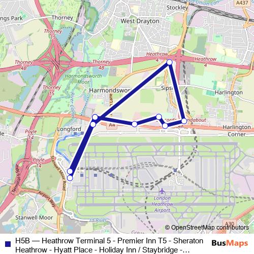H5B bus Line Map
