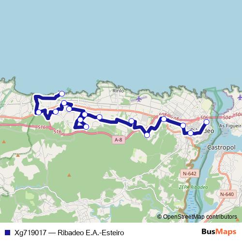 Xg719017 bus Line Map