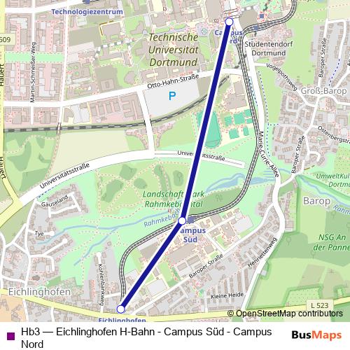 Hb3 monorail Line Map