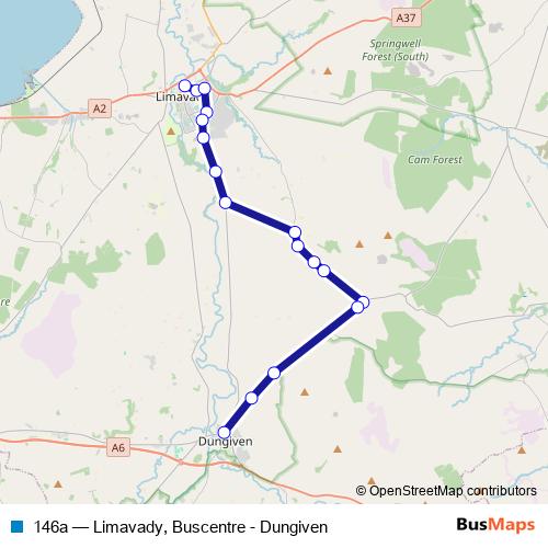 146a bus Line Map
