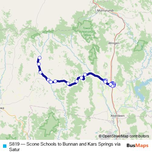 S819 bus Line Map