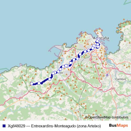 Xg848029 bus Line Map