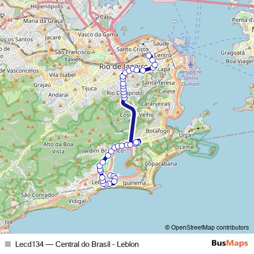 Lecd134 bus Line Map
