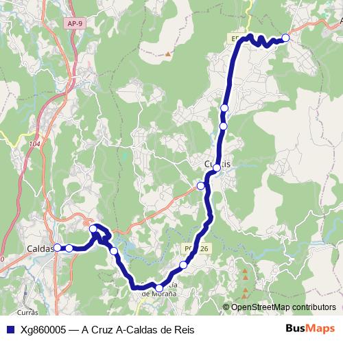 Xg860005 bus Line Map