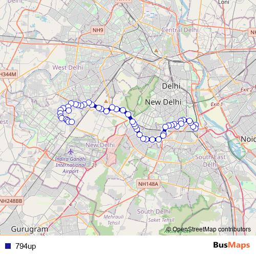 794up bus Line Map