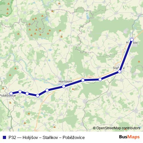 P32 rail Line Map