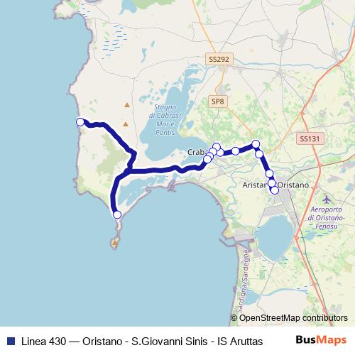 Linea 430 bus Line Map
