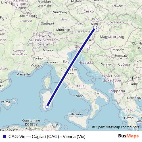CAG-Vie air Line Map