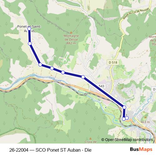 26-22004 bus Line Map