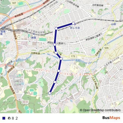 め８２ bus Line Map