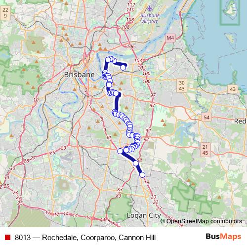 8013 bus Line Map