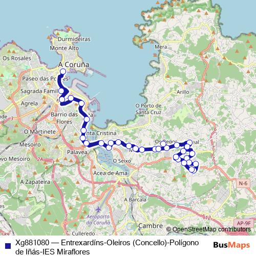 Xg881080 bus Line Map