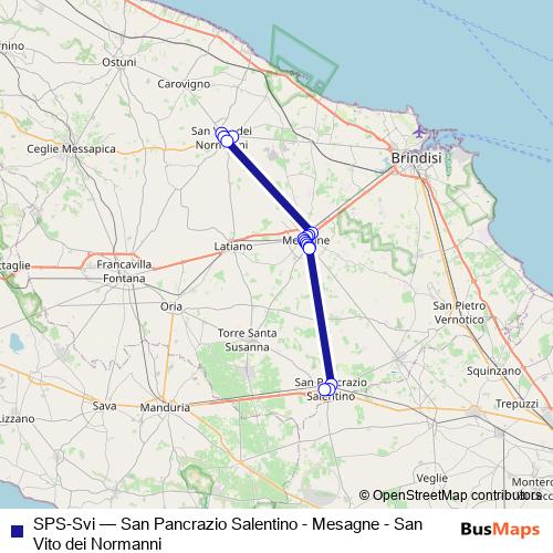 SPS-Svi bus Line Map