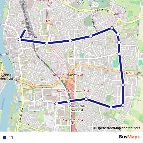 11 metro Line Map