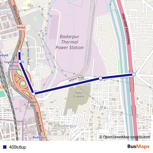 409stlup bus Line Map