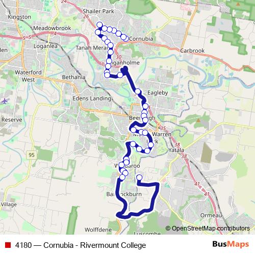 4180 bus Line Map