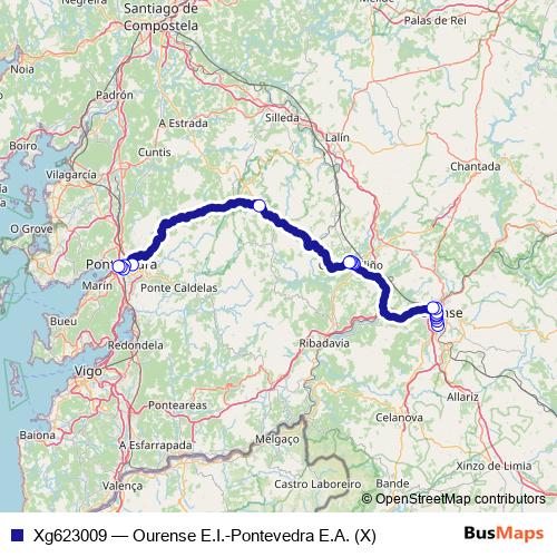 Xg623009 bus Line Map