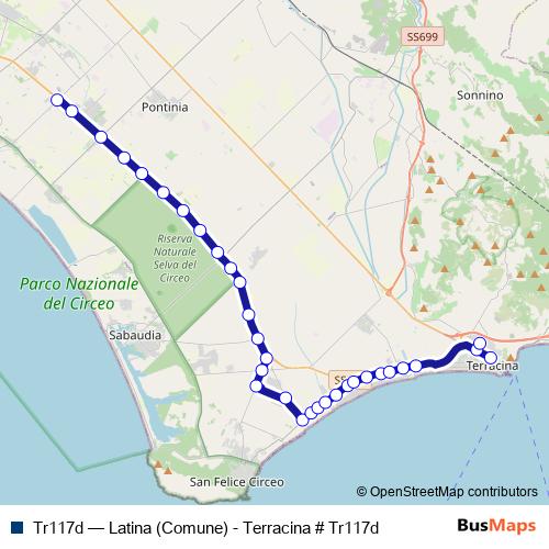 Tr117d bus Line Map