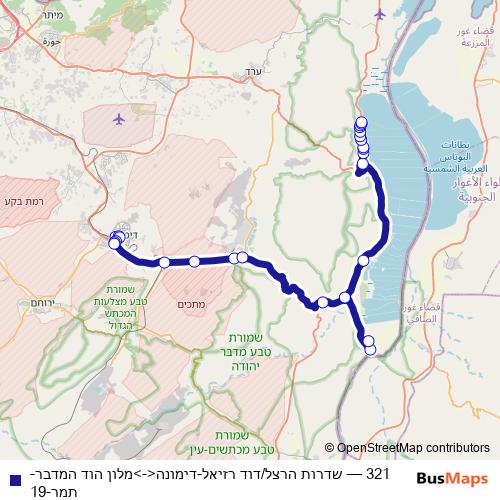 321 bus Line Map