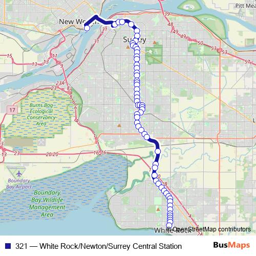 321 bus Line Map