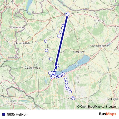 9605 Helikon rail Line Map