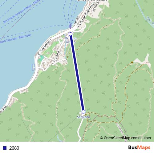 2680 cable-car Line Map